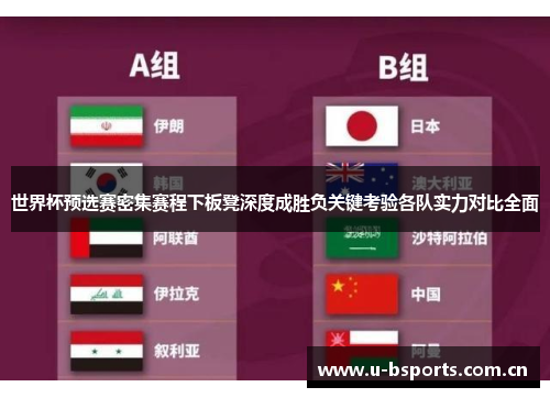 世界杯预选赛密集赛程下板凳深度成胜负关键考验各队实力对比全面